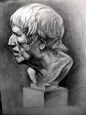 十几年前画的素描石膏和静物